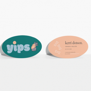 Oval Business Cards - Image 1