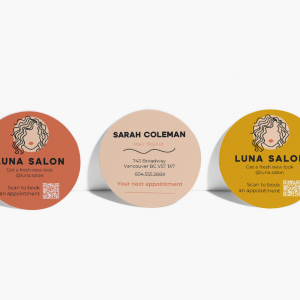 Circle Business Cards - Image 1