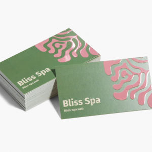 Embossed Gloss Business Cards - Image 1