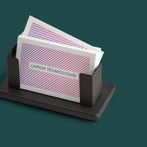Steel Desk Business Card Holder - Image 3