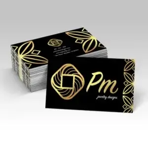 Foil Accent Business Cards - Image 1
